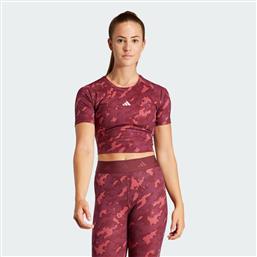 TECHFIT CAMO PRINT CROP TRAINING TEE (9000163926-72261) ADIDAS PERFORMANCE