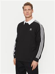 POLO ADICOLOR RUGBY IZ4806 ΜΑΥΡΟ REGULAR FIT ADIDAS