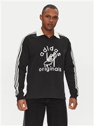 POLO RUGBY JD1091 ΜΑΥΡΟ REGULAR FIT ADIDAS