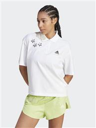 POLO SCRIBBLE EMBROIDERY IA3160 ΛΕΥΚΟ LOOSE FIT ADIDAS