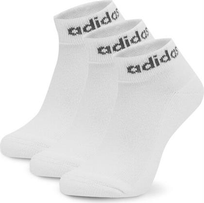 ΣΕΤ 3 ΖΕΥΓΑΡΙΑ ΚΟΝΤΕΣ ΚΑΛΤΣΕΣ UNISEX 3-PACK HT3457 ΛΕΥΚΟ ADIDAS