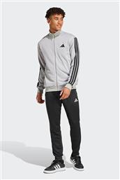 ΣΕΤ ΑΝΔΡΙΚΟ ΠΑΝΤΕΛΟΝΙ ΦΟΡΜΑΣ ΜΕ ΖΑΚΕΤΑ REGULAR FIT ''SPORTSWEAR BASIC 3-STRIPES'' - JI8876 ΓΚΡΙ ADIDAS