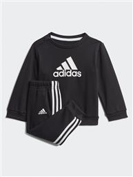 ΣΕΤ ΦΟΡΜΑΣ BADGE OF SPORT FRENCH TERRY JOGGER GM8977 ΜΑΥΡΟ REGULAR FIT ADIDAS από το MODIVO