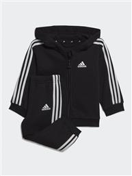 ΣΕΤ ΦΟΡΜΑΣ ESSENTIALS FULL-ZIP HOODED JOGGER SET HR5866 ΜΑΥΡΟ REGULAR FIT ADIDAS από το MODIVO