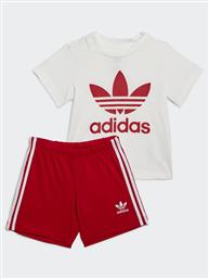 ΣΕΤ T-SHIRT ΚΑΙ ΑΘΛΗΤΙΚΟ ΣΟΡΤΣ TREFOIL SHORTS TEE SET IB8639 ΚΟΚΚΙΝΟ REGULAR FIT ADIDAS