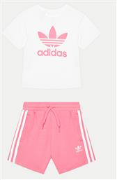 ΣΕΤ T-SHIRT ΚΑΙ ΣΟΡΤΣ ADICOLOR JE1612 ΡΟΖ REGULAR FIT ADIDAS