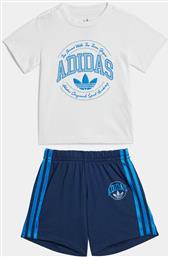 ΣΕΤ T-SHIRT ΚΑΙ ΣΟΡΤΣ VRCT IT7273 ΜΠΛΕ REGULAR FIT ADIDAS