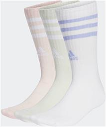 ΣΕΤ UNISEX ΜΑΚΡΙΕΣ ΚΑΛΤΣΕΣ ''3-STRIPES CUSHIONED CREW'' (3 ΖΕΥΓΑΡΙΑ) - IZ0123 ΠΟΛΥΧΡΩΜΟ ADIDAS
