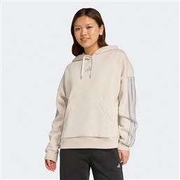 ESSENTIALS 3-STRIPES FLEECE ΓΥΝΑΙΚΕΙΑ ΜΠΛΟΥΖΑ ΜΕ ΚΟΥΚΟΥΛΑ (9000236284-87641) ADIDAS