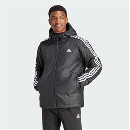 ESSENTIALS 3-STRIPES INSULATED HOODED JACKET (9000194138-1469) ADIDAS