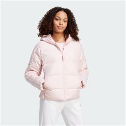 ESSENTIALS 3-STRIPES MID DOWN HOODED JACKET (9000202806-79436) ADIDAS