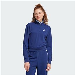 ESSENTIALS COLOR POP FRENCH TERRY CROP QUARTER-ZIP (9000217453-5123) ADIDAS