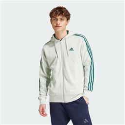 ESSENTIALS FRENCH TERRY 3-STRIPES FULL-ZIP HOODIE (9000196243-65933) ADIDAS