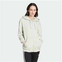 ESSENTIALS LINEAR FULL-ZIP FRENCH TERRY HOODIE (9000195528-65933) ADIDAS