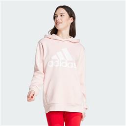 ESSENTIALS LOGO BOYFRIEND FLEECE HOODIE (9000226223-79436) ADIDAS