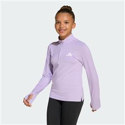 K ALL SPORTS FAVORITE 1/4 ZIP LONG SLEEVE TEE KIDS (9000253467-90271) ADIDAS