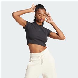 LOUNGE RIBBED CROP TEE (9000181870-1469) ADIDAS