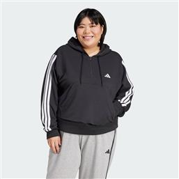 W ESSENTIALS 3-STRIPES FRENCH TERRY QUARTER-ZIP (9000260232-22872) ADIDAS