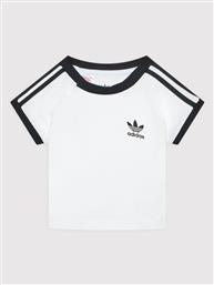 T-SHIRT 3-STRIPES DV2824 ΛΕΥΚΟ REGULAR FIT ADIDAS