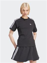 T-SHIRT 3-STRIPES IU2420 ΜΑΥΡΟ REGULAR FIT ADIDAS