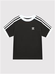 T-SHIRT ADICOLOR 3-STRIPES HK2913 ΜΑΥΡΟ RELAXED FIT ADIDAS