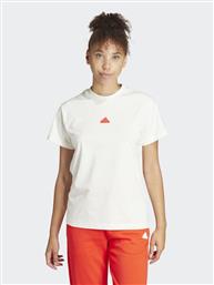 T-SHIRT EMBROIDERED IS4287 ΛΕΥΚΟ REGULAR FIT ADIDAS