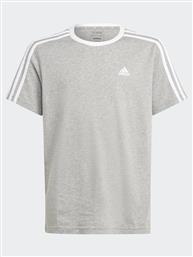 T-SHIRT ESSENTIALS 3-STRIPES COTTON LOOSE FIT BOYFRIEND T-SHIRT IC3637 ΓΚΡΙ LOOSE FIT ADIDAS