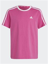 T-SHIRT ESSENTIALS 3-STRIPES COTTON LOOSE FIT BOYFRIEND T-SHIRT IC3639 ΡΟΖ LOOSE FIT ADIDAS