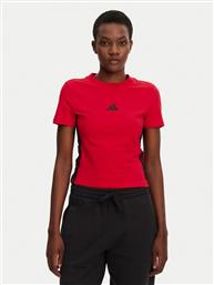 T-SHIRT ESSENTIALS 3-STRIPES JE1242 ΚΟΚΚΙΝΟ SLIM FIT ADIDAS