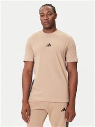 T-SHIRT ESSENTIALS 3-STRIPES JX0734 ΜΠΕΖ REGULAR FIT ADIDAS