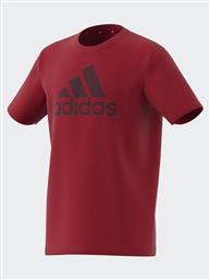 T-SHIRT ESSENTIALS BIG LOGO COTTON T-SHIRT IJ6262 ΚΟΚΚΙΝΟ REGULAR FIT ADIDAS