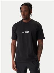 T-SHIRT ESSENTIALS LINEAR JE8993 ΜΑΥΡΟ REGULAR FIT ADIDAS