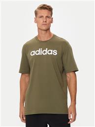 T-SHIRT ESSENTIALS LINEAR LOGO IC9280 ΠΡΑΣΙΝΟ REGULAR FIT ADIDAS