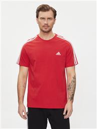 T-SHIRT ESSENTIALS SINGLE JERSEY 3-STRIPES T-SHIRT IC9339 ΚΟΚΚΙΝΟ REGULAR FIT ADIDAS