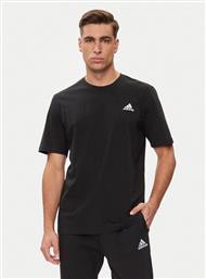 T-SHIRT ESSENTIALS SINGLE JERSEY EMBROIDERED SMALL LOGO T-SHIRT IC9282 ΜΑΥΡΟ REGULAR FIT ADIDAS