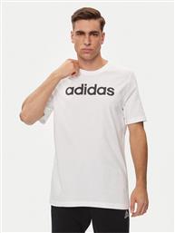 T-SHIRT ESSENTIALS SINGLE JERSEY LINEAR EMBROIDERED LOGO T-SHIRT IC9276 ΛΕΥΚΟ REGULAR FIT ADIDAS