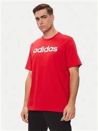 T-SHIRT ESSENTIALS SINGLE JERSEY LINEAR EMBROIDERED LOGO T-SHIRT IC9278 ΚΟΚΚΙΝΟ REGULAR FIT ADIDAS