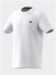 T-SHIRT ESSENTIALS SMALL LOGO COTTON T-SHIRT IB4093 ΛΕΥΚΟ REGULAR FIT ADIDAS από το MODIVO