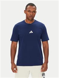 T-SHIRT ESSENTIALS SMALL LOGO JF1093 ΣΚΟΥΡΟ ΜΠΛΕ REGULAR FIT ADIDAS