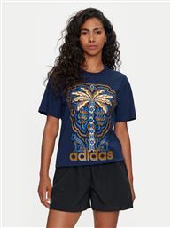 T-SHIRT FARM RIO GRAPHIC IV9758 ΣΚΟΥΡΟ ΜΠΛΕ REGULAR FIT ADIDAS από το MODIVO