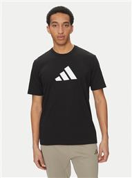 T-SHIRT FUTURE ICONS 3 BAR LOGO JI8770 ΜΑΥΡΟ REGULAR FIT ADIDAS