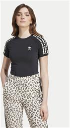 T-SHIRT LEOPARD 3-STRIPES IW8478 ΜΑΥΡΟ REGULAR FIT ADIDAS