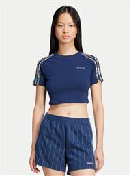 T-SHIRT LIBERTY LONDON 3-STRIPES INFILL BABY JC7788 ΣΚΟΥΡΟ ΜΠΛΕ SLIM FIT ADIDAS