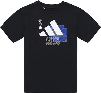 T-SHIRT ΜΕ ΚΟΝΤΑ ΜΑΝΙΚΙΑ - ADIDAS