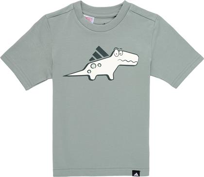 T-SHIRT ΜΕ ΚΟΝΤΑ ΜΑΝΙΚΙΑ - ADIDAS