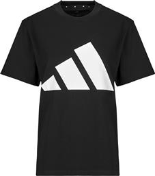 T-SHIRT ΜΕ ΚΟΝΤΑ ΜΑΝΙΚΙΑ - ADIDAS