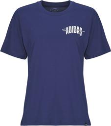 T-SHIRT ΜΕ ΚΟΝΤΑ ΜΑΝΙΚΙΑ COLLEGIATE GRAPHIC T-SHIRT ADIDAS