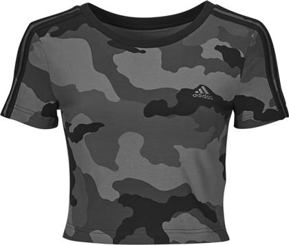 T-SHIRT ΜΕ ΚΟΝΤΑ ΜΑΝΙΚΙΑ ESSENTIALS 3-STRIPES CAMO PRINT BABY T-SHIRT ADIDAS