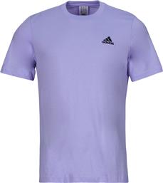 T-SHIRT ΜΕ ΚΟΝΤΑ ΜΑΝΙΚΙΑ ESSENTIALS SINGLE JERSEY EMBROIDERED SMALL LOGO T-SHIRT ADIDAS από το SPARTOO