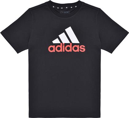 T-SHIRT ΜΕ ΚΟΝΤΑ ΜΑΝΙΚΙΑ ESSENTIALS TWO-COLOR BIG LOGO COTTON T-SHIRT ADIDAS